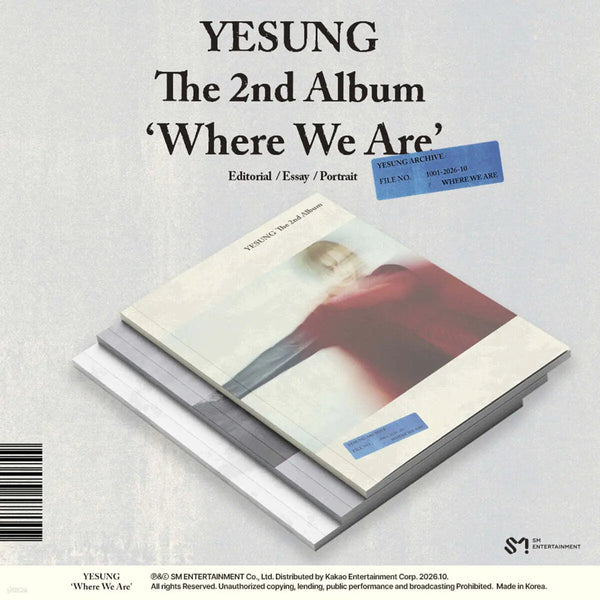 [YESUNG] YESUNG - 2nd Album: Where We Are (Photobook Version) / 예성 (YESUNG) - 2집 : Where We Are [Photobook Ver.][3종 중 1종 랜덤발송]
