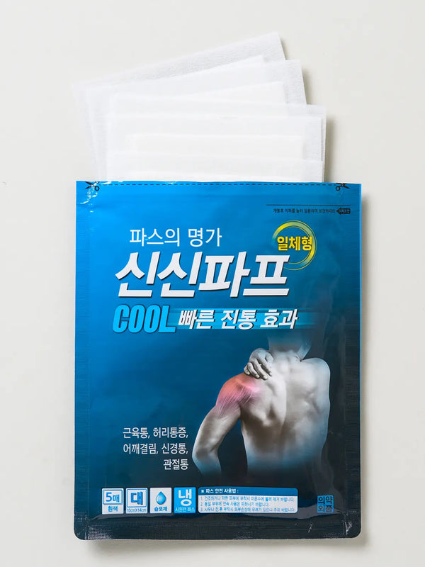 [DAISO] ShinShin Pap Cooling Type Patches (5 Count) / 신신파프 쿨 타입 파스 5매입