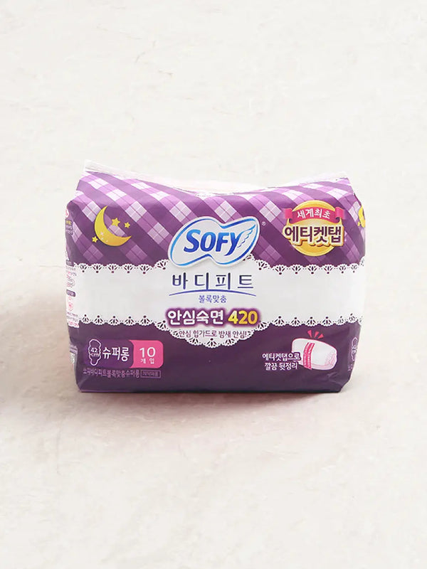 [DAISO] Bodyfit Comfort Fit Super Long Sanitary Pads 10ct / 바디피트 볼록맞춤 안심숙면 슈퍼롱 10매