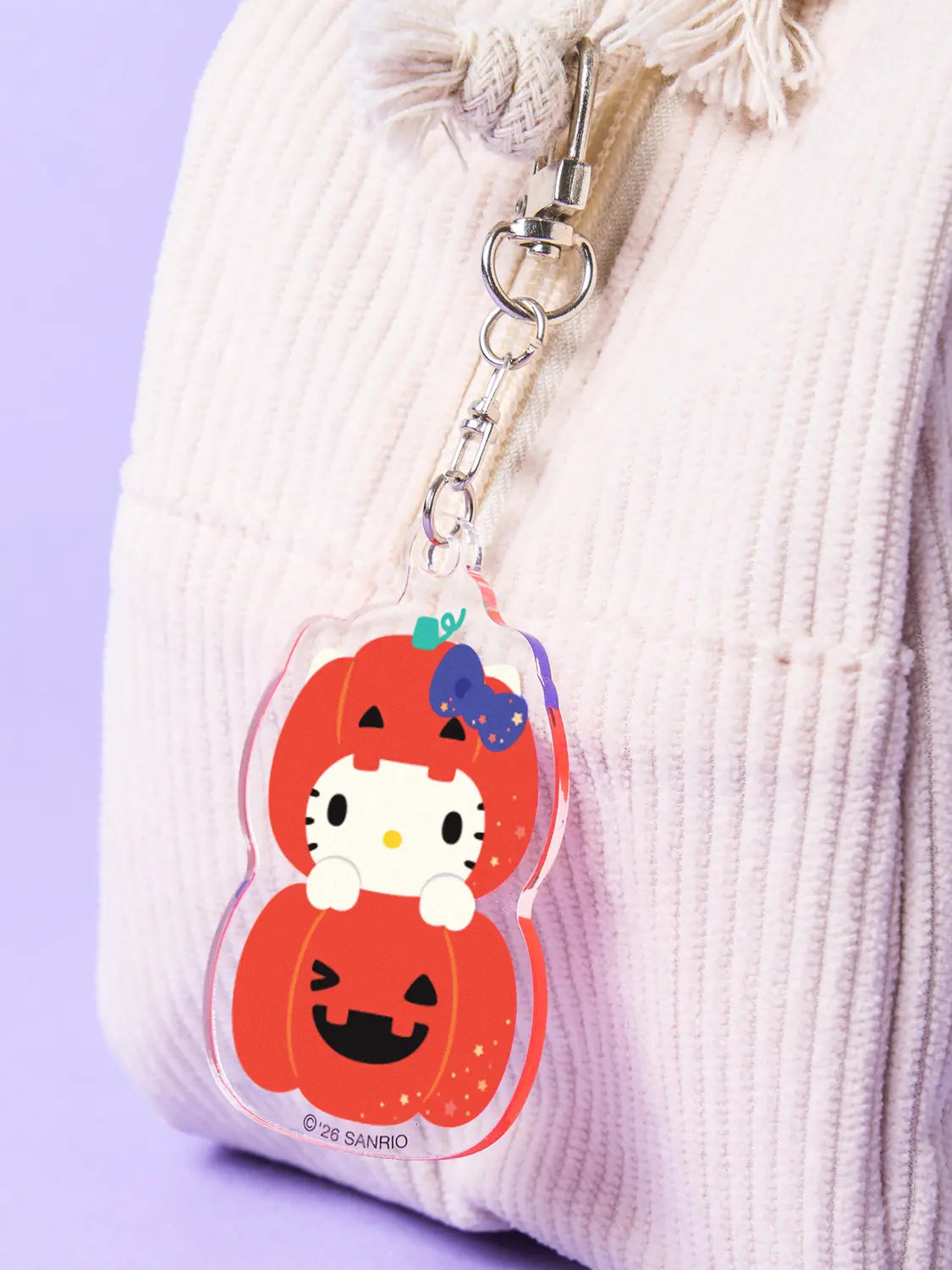 [DAISO] Halloween Hello Kitty Acrylic Keyring Orange / 할로윈 헬로키티 아크릴 키링 주황