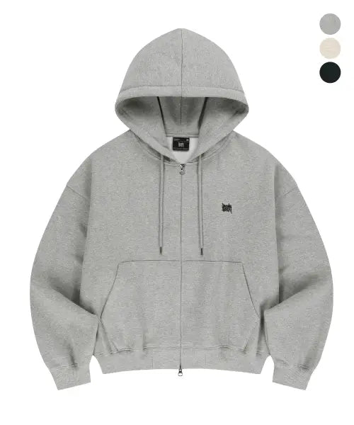[BROWNBREATH] ESSENTIAL CROP TAG ZIP UP (3colors)