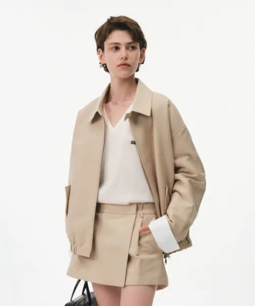 [GROVE] CAMI HARRINGTON JACKET (BEIGE)