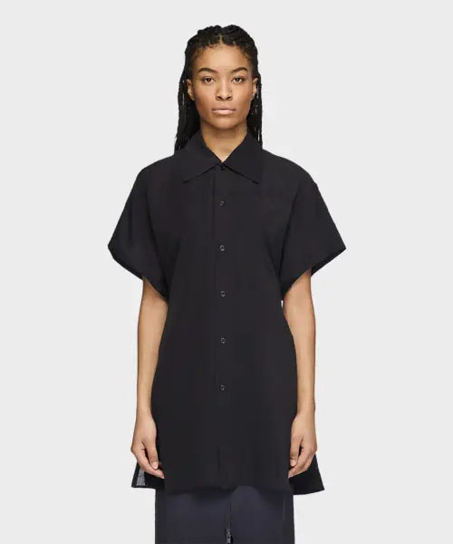 [Y-3] Women's Short Sleeve Overshirt Black / (W) 숏 슬리브 오버셔츠 블랙 W SS OVERSHIRT BLACK