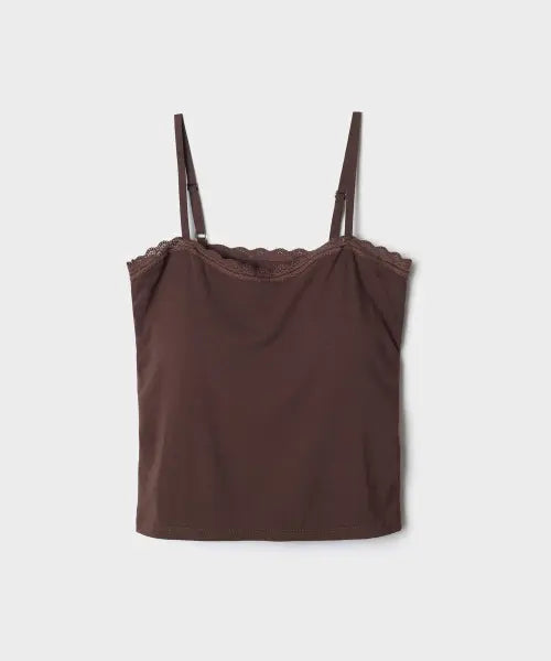 [SPAO] [BRA-IN] Built-in Bra Lace Camisole / [BRA-IN] 캡내장 레이스 일자넥 나시_SPRNG37G97