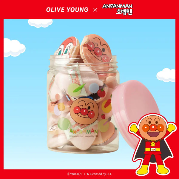 [Fillimilli] Phillimilli Mini Tongtong & Blush Puff Set (10 pcs) / [10월 올영픽/호빵맨 콜라보] 필리밀리 미니통통&블러쉬퍼프세트 10개