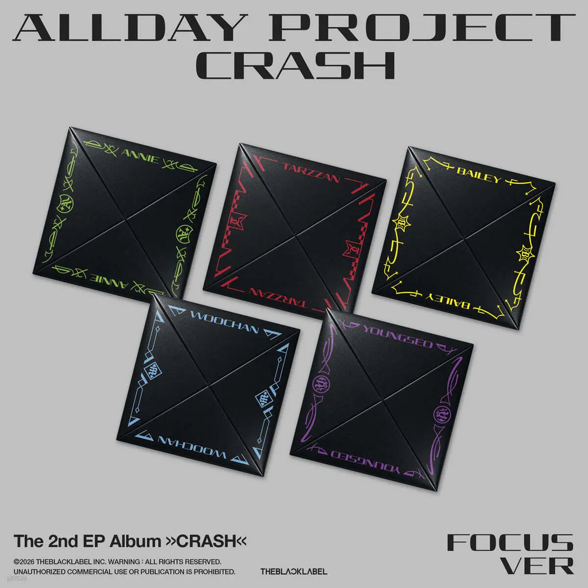 [ALLDAY PROJECT] ALLDAY PROJECT The 2nd EP Album 'CRASH' [FOCUS ver.] / 올데이프로젝트 (ALLDAY PROJECT) - The 2nd EP Album 'CRASH' [FOCUS ver.][5종 SET]