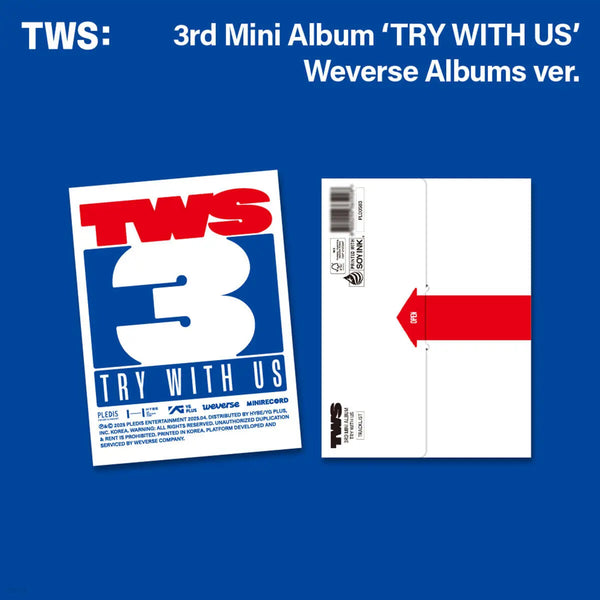 [Tours] TWS - 3rd Mini Album 'TRY WITH US' (Weverse Albums ver.) / TWS (투어스) - 3rd Mini Album 'TRY WITH US' [Weverse Albums ver.]
