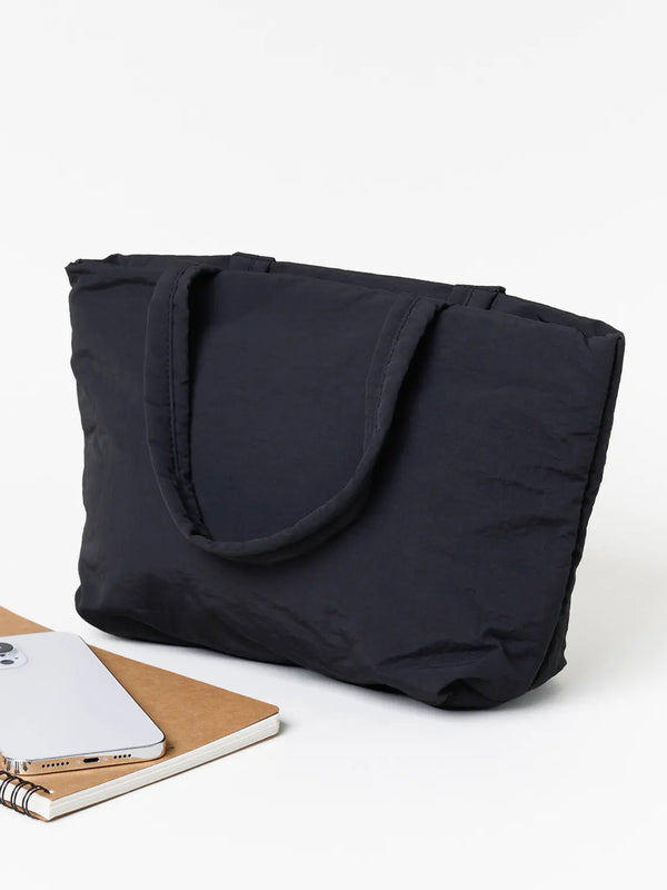 [DAISO] Padded Tote Bag Black / 패딩 토트백 블랙
