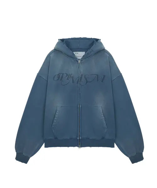 [MTTIRÉ] OPTIMISM VTG WASHED 2WAY ZIP-UP / NAVY