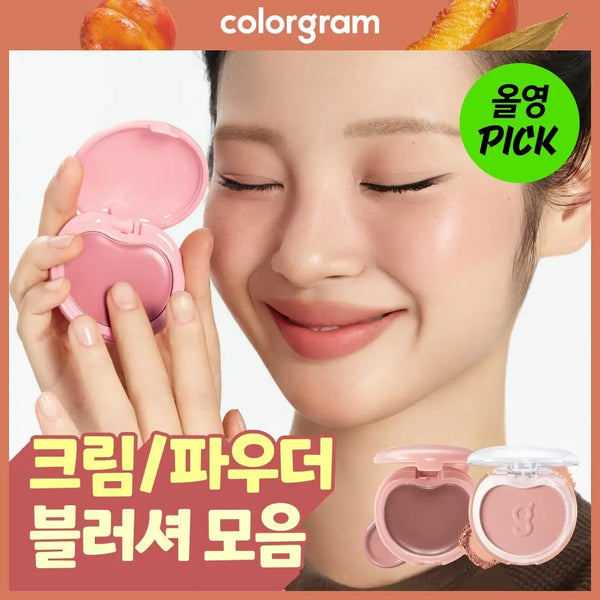 [colorgram] Colorgram Blusher Collection (Cream/Powder) / [10월 올영픽][크림/파우더 타입] 컬러그램 블러셔 모음 (밤/솜 블러셔)