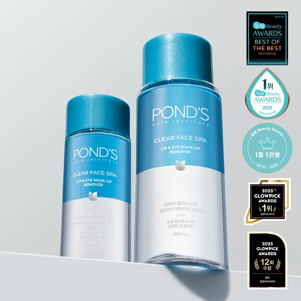 [Pond's] Pond's Clear Spa Lip & Eye Remover 300ml + 120ml Special Set / 폰즈 클리어 스파 립앤아이 리무버 300ml+120ml 기획