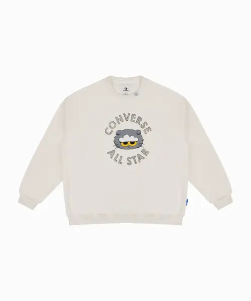 [CONVERSE] ZOA COMMERCIAL CREW TOP EGRET UCL160-W2Y / 컨버스 \u0026 조앤프렌즈 크루넥 탑 에그렛 UCL160-W2Y