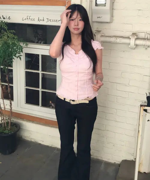 [LOTSYOU] Ella Blouse Light Pink / LOTSYOU_Ella Blouse Light Pink