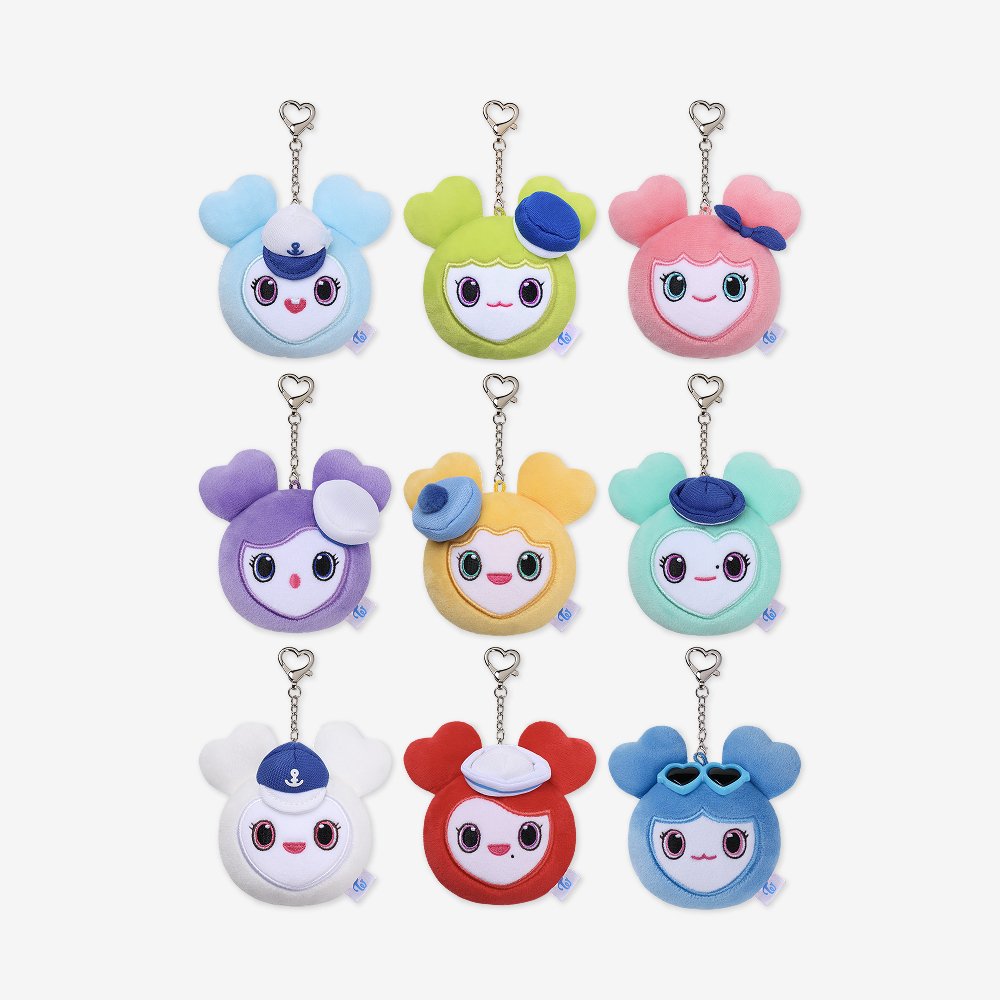 [TWICE] LOVELY FACE KEYRING MARINE Ver. - 2026 TWICE THIS IS FOR WORLD TOUR FINALE in SEOUL
